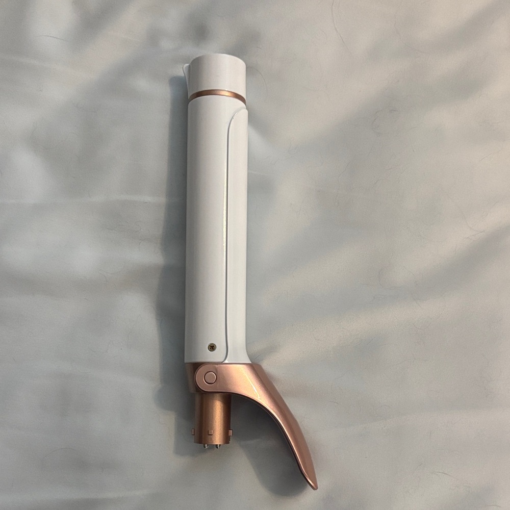 T3 1.25in Clamp Barrel White and Rose Gold Hair Tool